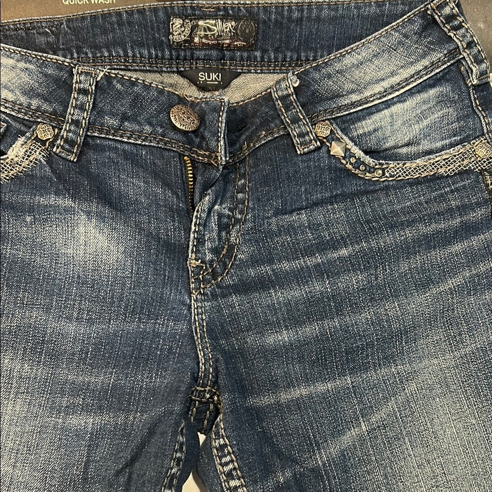 Silver Jeans Blue Boot Cut Jeans with Vintage Wash
